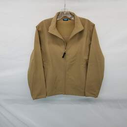 Kavu Tan Cotton Blend Full Zip Jacket WM Size M