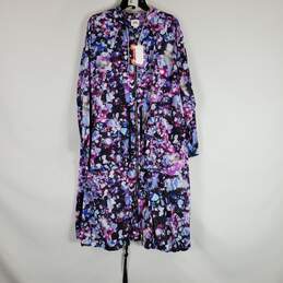Yitty Women Purple Crystal Print Jacket M NWT