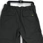 Mens Gray Flat Front Pockets Belted Straight Leg Cargo Pants Size Medium image number 4