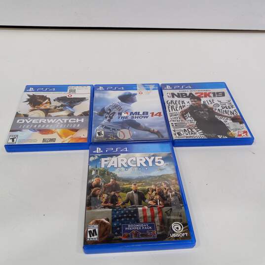 Bundle of 4 Assorted PlayStation 4 Video Games image number 1
