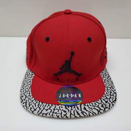 Air Jordan Hat Men Red Cement Elephant Jumpman Strap Back Sz OS
