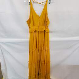 Torrid Yellow Ruffle Tiered Sleeveless Maxi Dress Size 2 alternative image