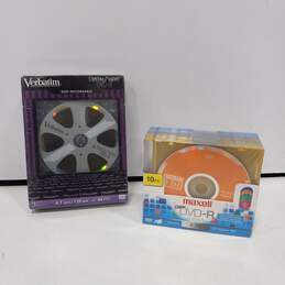 Maxwell & Verbatim DVD-R Blank Discs Assorted 2pc Packs Lot