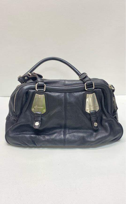 B. Makowsky Leather Shoulder Bag Black image number 5