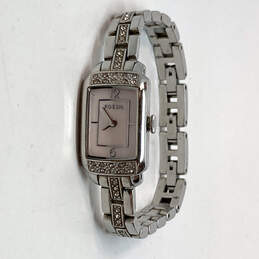 Designer Fossil ES-2643 Silver-Tone Stainless Steel Analog Wristwatch