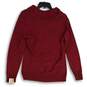 Karen Scott Womens Red Knitted Collared Long Sleeve Pullover Sweater Size Small image number 1
