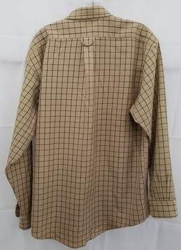 Men's Vintage Senpia Patterned Flannel Shirt Large alternative image