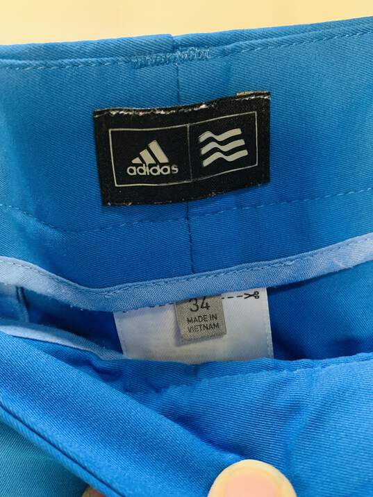 Men's Royal Blue Adidas Shorts Size: 34 image number 2