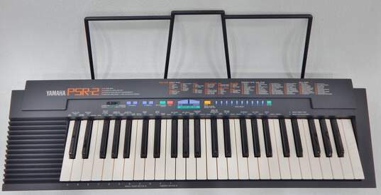 VNTG Yamaha Model PSR-2 Portable Electronic Keyboard w/ Accessories image number 1