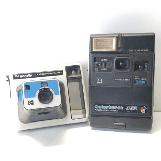 Lot of 2 Assorted Vintage Kodak Instant Cameras image number 1