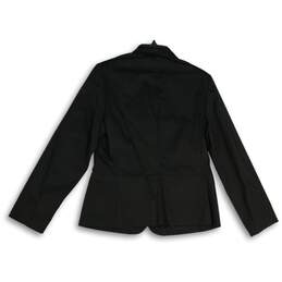 NWT The Limited Stretch Womens Black Notch Lapel Three Button Blazer Size L alternative image