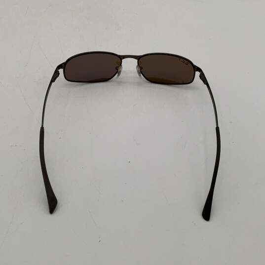 Mens RB-3168 Downtown Brown Lens Full Rim Stylish Rectangular Sunglasses image number 5