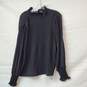 Max Studio Black Pleated Blouse Size Extra Small image number 2