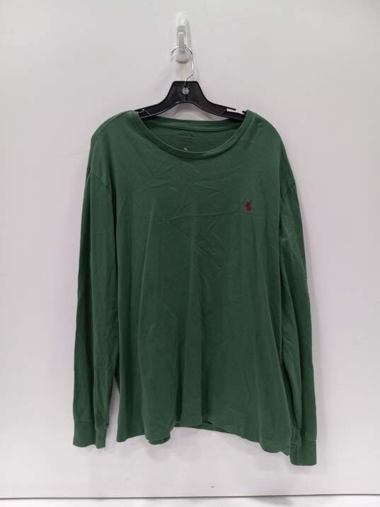 Polo Ralph Lauren Green Long Sleeve Shirt Men's Size XL image number 1