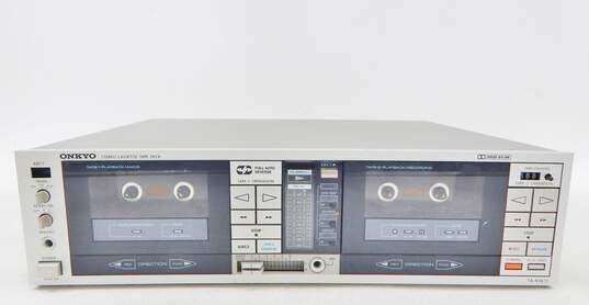 VNTG Onkyo Brand TA-RW11 Model Stereo Cassette Tape Deck w/ Power Cable (Parts and Repair) image number 1