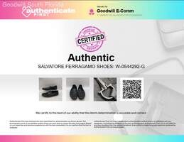 Authentic Salvatore Ferragamo Black Shoes Size 13 alternative image
