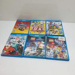 Wii U - Lot of 6 Games - Mario 3D World Captain Toad Lego Skylanders