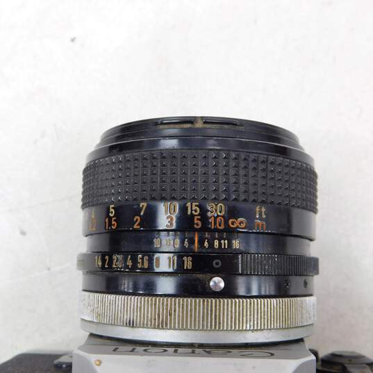 Canon AE-1 Program SLR 35mm Film Camera W/ Lenses Flash Manual Case Accessories image number 9