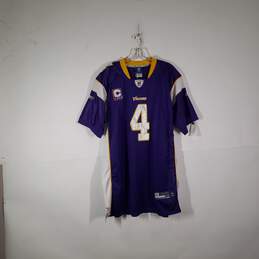 Mens Minnesota Vikings Brett Favre Short Sleeve NFL Pullover Jersey Size 56