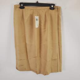 Dana Buchman Women Beige Khaki Skirt 12 NWT alternative image