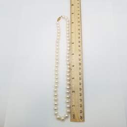 CP 14K Gold 7mm Round Knotted FW Peal 18in Necklace 36.1g alternative image