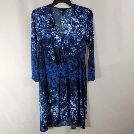 BCBGMaxazria Women Blue Floral Dress S image number 3