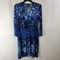 BCBGMaxazria Women Blue Floral Dress S image number 3