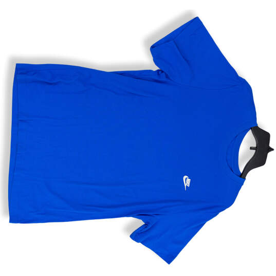 Mens Blue Short Sleeve Crew Neck Pullover Activewear T-Shirt Size Large image number 1