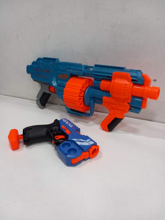 13pc Bundle of Assorted Nerf Air-Soft Guns image number 5