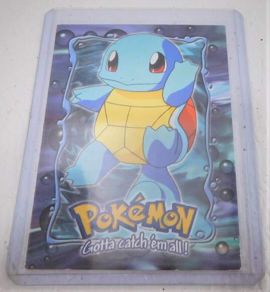 Pokemon Topps Squirtle #07 Series 1 Blue Logo Card Lot of 2 image number 3
