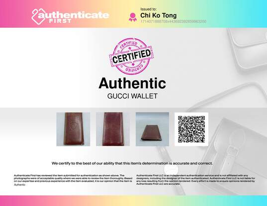 Gucci Red Wallet - Size One Size image number 7