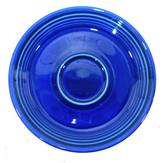 VTG Fiestaware Cobalt Blue Set of 4 Coffee Cups & Saucers image number 2