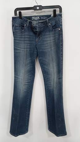 Wrangler Rock 47 Women's Low Rise Blue Jeans Size 5/34