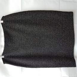 Black Gold Tweed Pencil Skirt Womens Size 12 alternative image