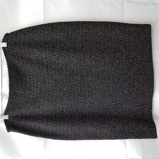 Black Gold Tweed Pencil Skirt Womens Size 12 image number 2