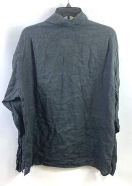 Ralph Lauren Men Black Linen Button Up Shirt XL alternative image