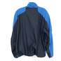 Adidas Men's Blue/Black Full Zip Mock Neck Track Jacket Size XL image number 2