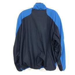 Adidas Men's Blue/Black Full Zip Mock Neck Track Jacket Size XL alternative image