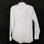 Mens White Cotton Pointed Collar Long Sleeve Button-Up Shirt Size 39 image number 2