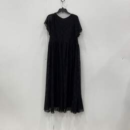 NWT Ever Pretty Womens Black Lace Surplice Neck Long Maxi Dress Size 5XL alternative image