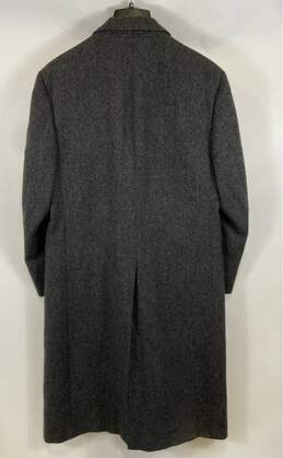 Hart Schaffner Marx Mens Gray Long Sleeve Double Breasted Overcoat Size 41R alternative image