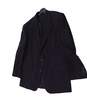 Mens Dark Blue Long Sleeve Collared 2 Button Suit Blazer Size 44R image number 3