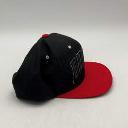 Mitchell & Ness Mens Black Red Chicago Bulls Snapback Basketball Hat One Size alternative image