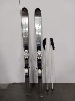 Pair of Vertex Volant Skis W/ Poles And Marker Bindings