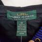 LRL Lauren Jeans Co. Purple & Black 1/4 Button Hoodie WM Size M NWT image number 3