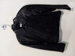 Evan Davies Leather Bomber Jacket Size 4