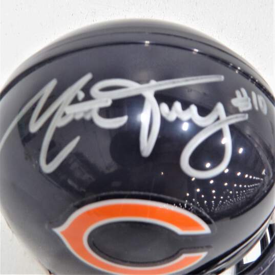 Mitch Trubisky Autographed Mini-Helmet Chicago Bears image number 6
