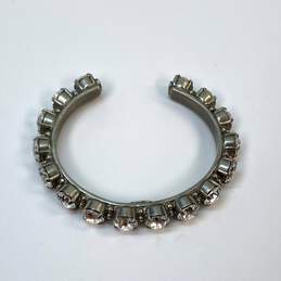 Designer Sorrelli Silver-Tone Clear Crystal Cut Cuff Bracelet alternative image