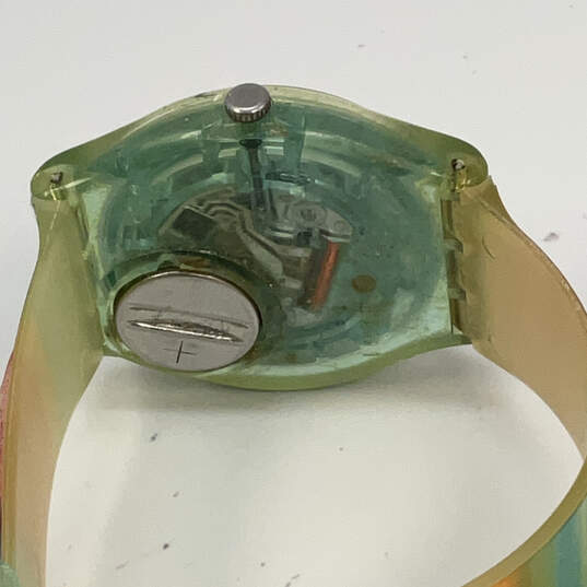 Designer Swatch Multicolor Round Dial Adjustable Strap Analog Wristwatch image number 4