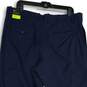 NWT Nike Mens Blue Flat Front Standard Fit Straight Leg Chino Pants Size 38X30 image number 4